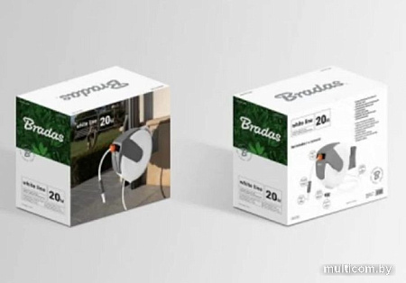 Катушка со шлангом Bradas White Line WL-W6B20 (1/2", 20 м)