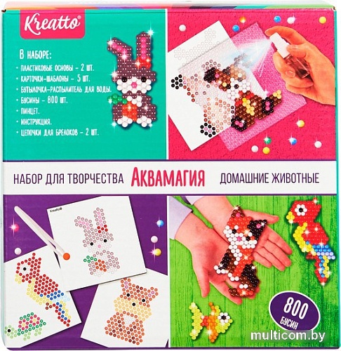 Набор для создания поделок/игрушек Kreatto Аквамагия Домашние животные 39074
