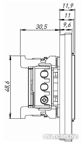 Розетка Mutlusan Rita 2200 611 0256