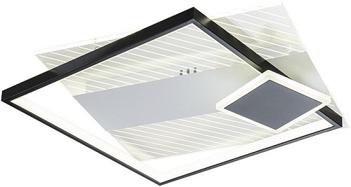 Припотолочная люстра Escada 10226/3LED Square (черный/белый)