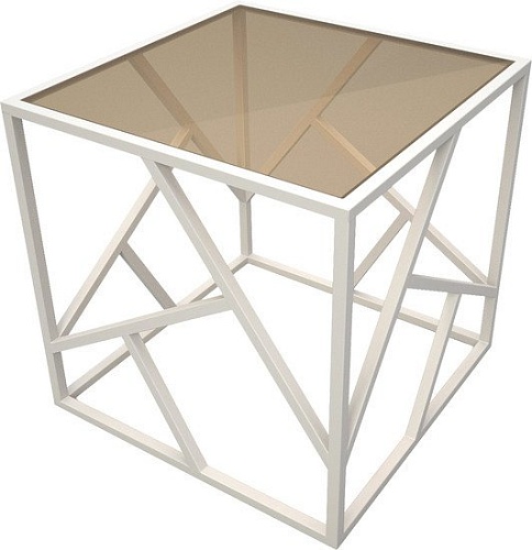 Журнальный столик RasGar Империал РСГР.001.000-0311 (белый/бронза)