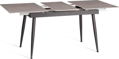 Кухонный стол TetChair Балморал 120+40x80x75 (серый/черный)