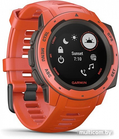 Умные часы Garmin Instinct (красный)