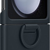 Чехол для телефона Samsung Silicone Case with Ring Z Flip5 (темно-синий)