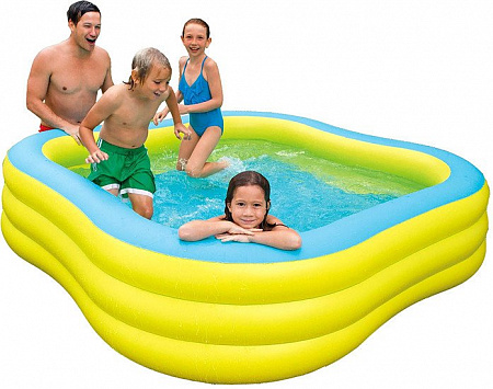 Надувной бассейн Intex Swim Center 229х56 (желтый) [57495]