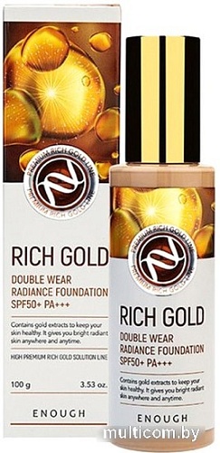 Тональный крем Enough Rich Gold Double Wear Radiance Foundation SPF50+ PA+++ тон 21