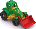 Игрушечный транспорт Нордпласт Трактор Ижора с грейдером 151 (зеленый/красный)
