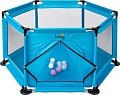 Игровой манеж Solmax&Kids С шариками ZV97036 (синий)