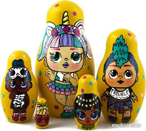 Развивающая игра Брестская Фабрика Сувениров Куклы LOL (набор 5 шт)