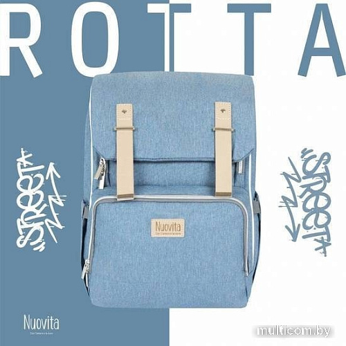Рюкзак для мамы Nuovita Capcap Rotta (голубой)