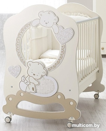 Классическая детская кроватка Italbaby Jolie Oblo 070.0850-6 (кремовый)