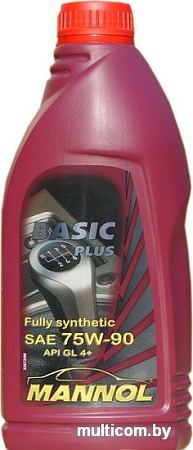 Трансмиссионное масло Mannol Basic Plus 75W-90 API GL 4+ 1л