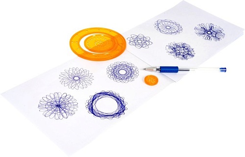 Трафарет Bondibon Спирограф-линейка. Чудесные узоры ВВ5367