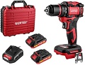 Дрель-шуруповерт Wortex BD 2025-1 DLi 1329838 (с 2-мя АКБ, кейс)