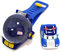 Интерактивная игрушка Robocar Poli Часы с мини машинкой 83312