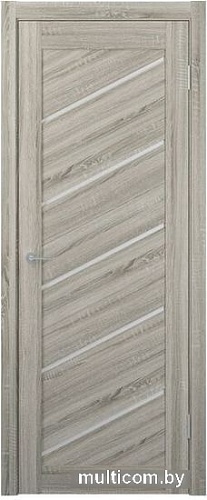 Межкомнатная дверь Юркас Stark ST7 ДО 60x200 (сонома грей, стекло мателюкс матовое)