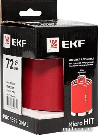 Коронка EKF Micro Hit Laser DCH-72MHS