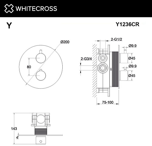 Смеситель Whitecross Y Y1236CR (хром)