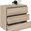 Комод Кортекс-мебель Бари 80 3ш (дуб сонома/дуб сонома/дуб сонома)