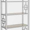 Стеллаж Hype Mebel Квадро 80x200 (белый/древесина белая)