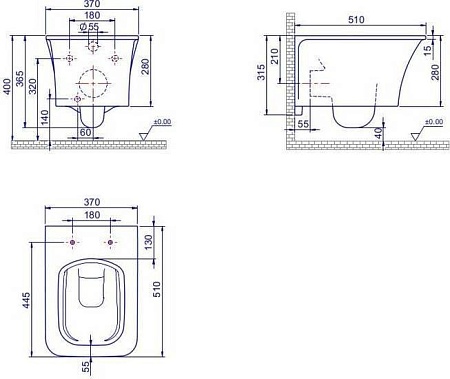 Унитаз CeraStyle Ibiza HC00106PH00