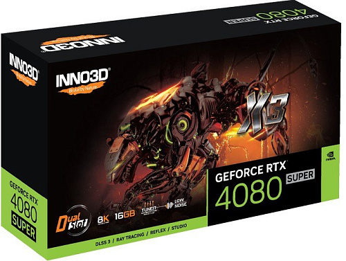 Видеокарта Inno3D RTX 4080 Super X3 N408S3-166X-18703552