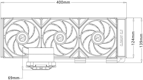 Система жидкостного охлаждения для процессора Lian Li Hydroshift II LCD-C 360CL GHS2LCD36RW G89.GHS2LCD36RW.R0