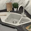 Дозатор для жидкого мыла Paulmark Rein D002-310 (серый)