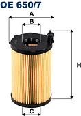 Масляный фильтр Filtron OE650/7
