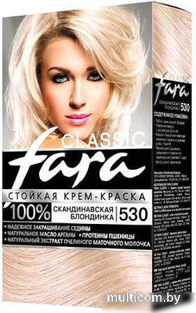 Крем-краска Fara Classic 530 скандинавская блондинка 50 мл