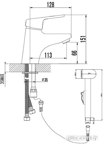 Смеситель Lemark LUNA LM4116C