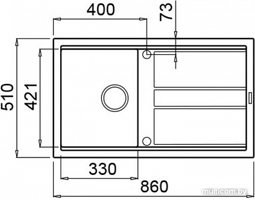 Кухонная мойка Elleci Best 400 Nero G40