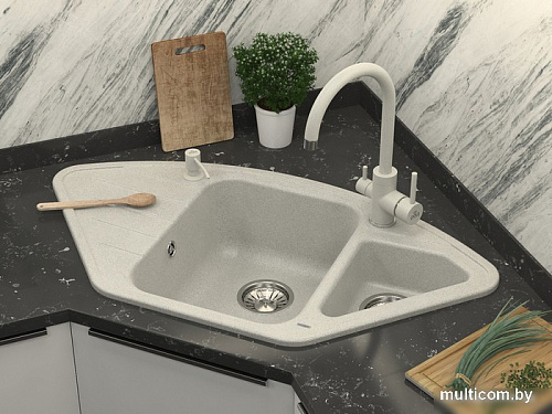 Дозатор для жидкого мыла Paulmark Rein D002-310 (серый)