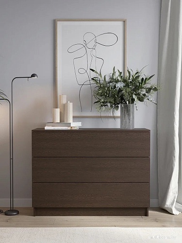 Комод Горизонт Нео 1050 3 ящика (венге)