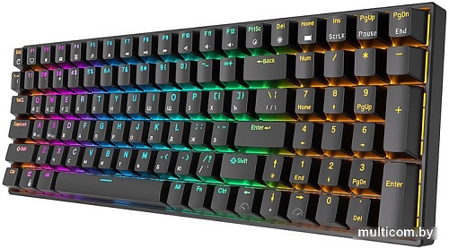 Клавиатура Royal Kludge RK100 RGB (черный, RK Red)