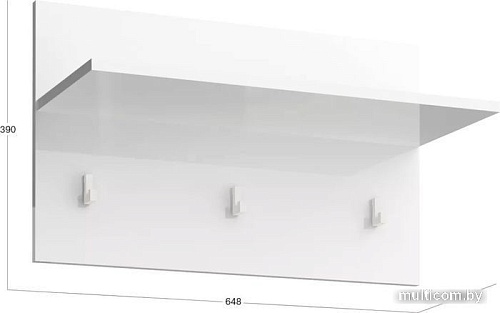 Вешалка для одежды Stolline Норден 413.06 (белый)