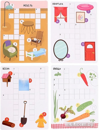 Развивающая игра Zabiaka IQ Логопедический кроссворд 10124949