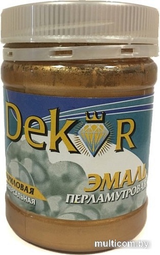 Эмаль Dekor перламутровая акриловая универсальная (бронза 0.23 кг)