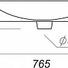 Умывальник Sanita Luxe Infinity 76 INF76SLWB01KR