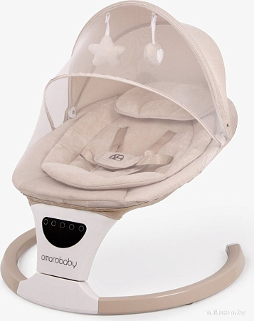 Детские шезлонги и качалки Amarobaby Teddy Swing AB24-22TED/03 (бежевый)