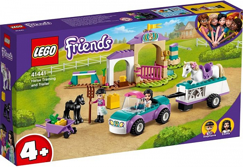 Конструктор LEGO Friends 41441 Тренировка лошади и прицеп для перевозки