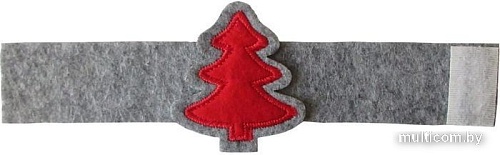 Кольцо для салфеток Arya Xmas Tree 8680943110428 (6 шт, серый)