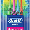 Набор зубных щеток Oral-B Colors средней жесткости (4 шт)