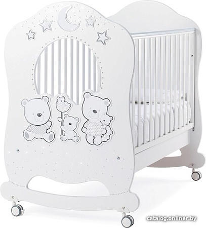 Классическая детская кроватка Italbaby Happy Family Oblo 070.0800-0005 (белый)