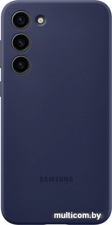 Чехол для телефона Samsung Silicone Case S23+ (темно-синий)