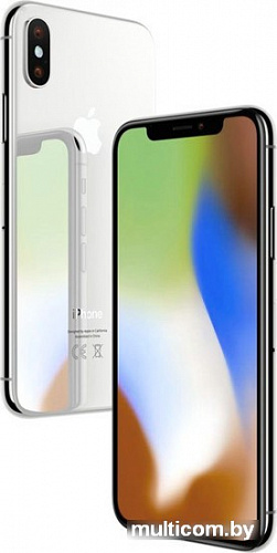 Смартфон Apple iPhone X 256GB (серебристый)