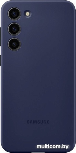Чехол для телефона Samsung Silicone Case S23+ (темно-синий)