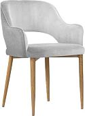 Стул с подлокотниками Atreve Street (серебристый BL3/дуб)