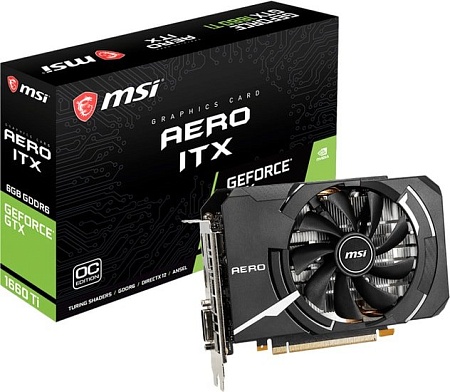 Видеокарта MSI GeForce GTX 1660 Ti Aero ITX OC 6GB GDDR6