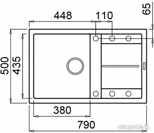 Кухонная мойка Elleci Unico 300 Antracite G59